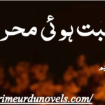 Mohabbat hui mehram novel by Maryam